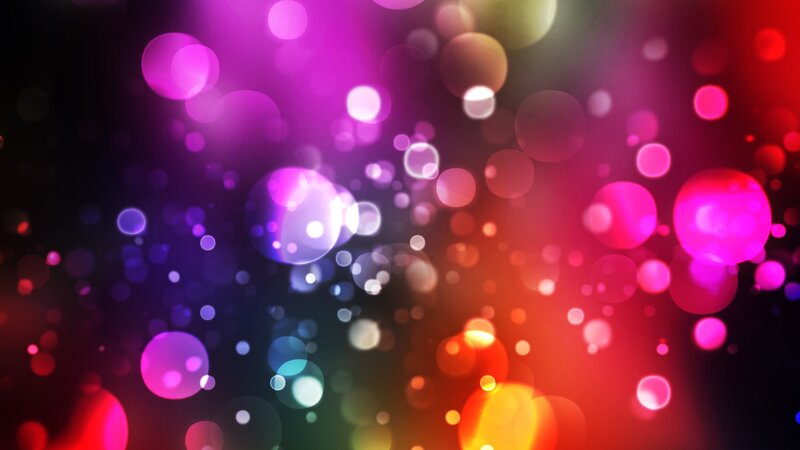 colorful bokeh light effect