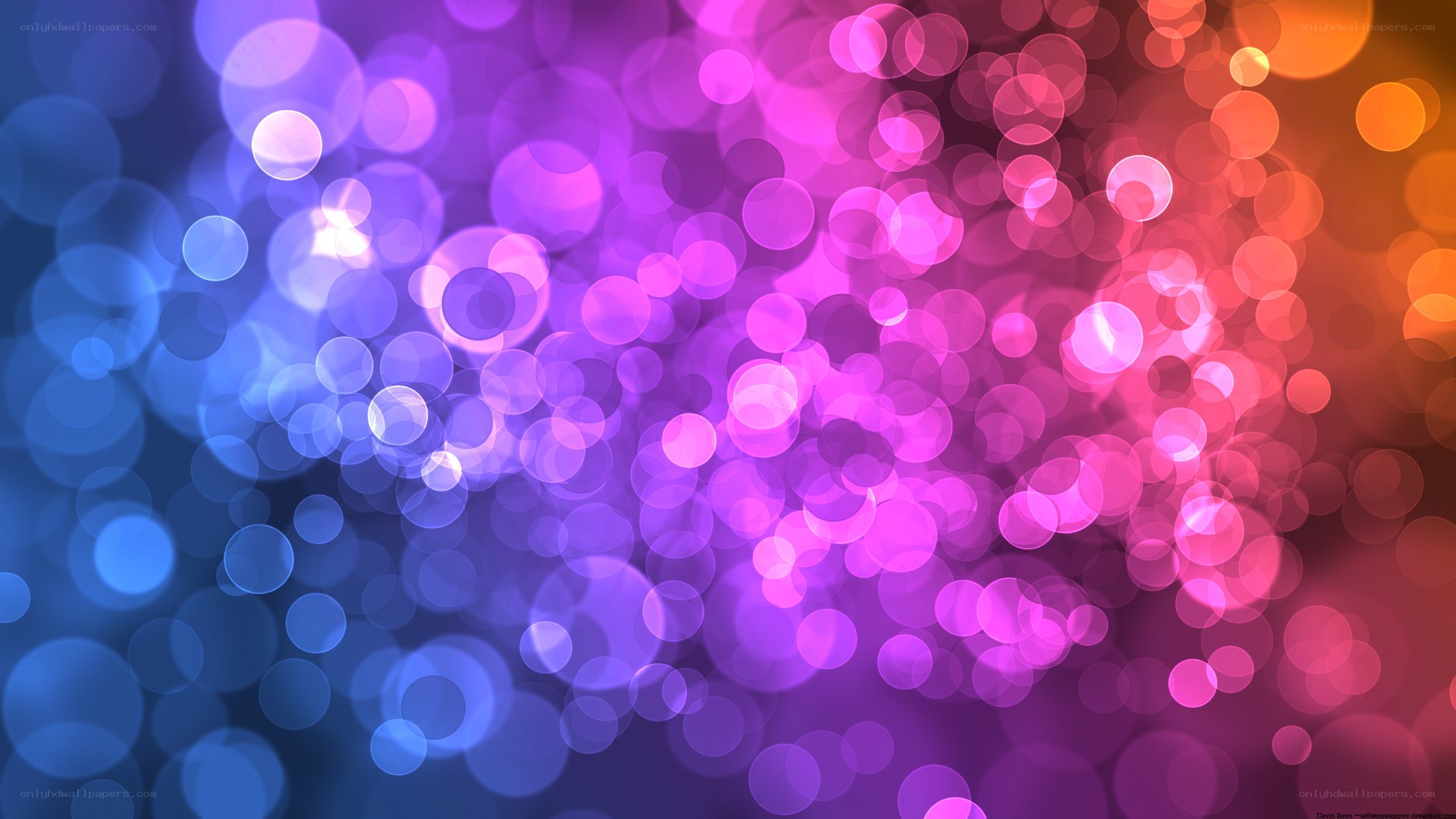 colorful bokeh lights