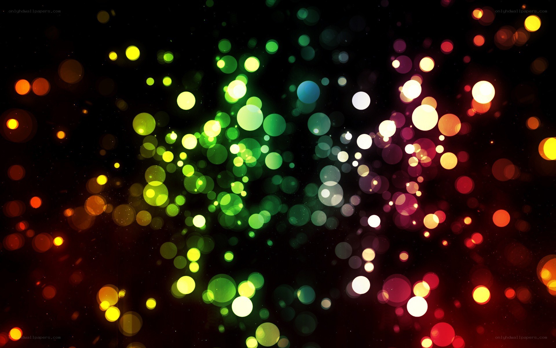 colorful bokeh lights