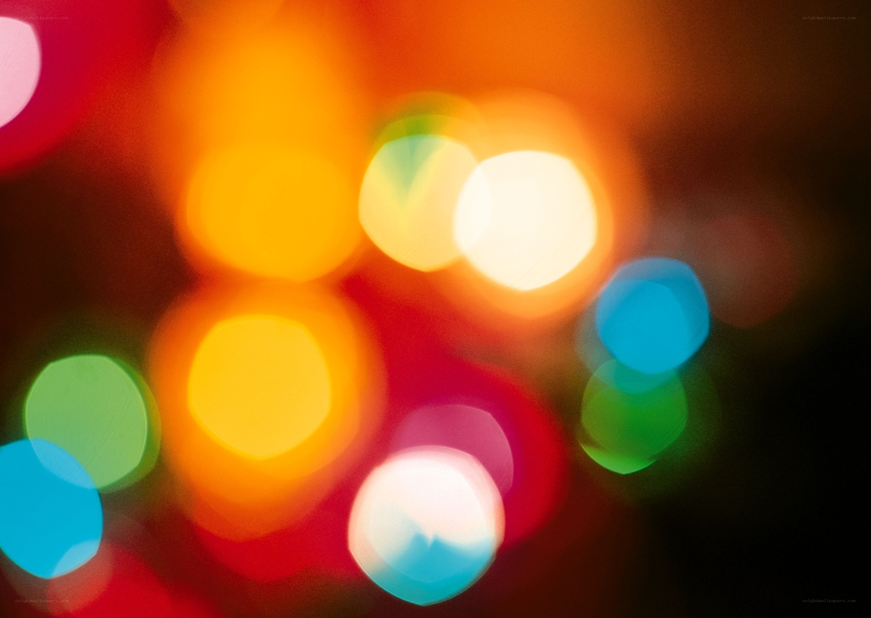 colorful bokeh lights