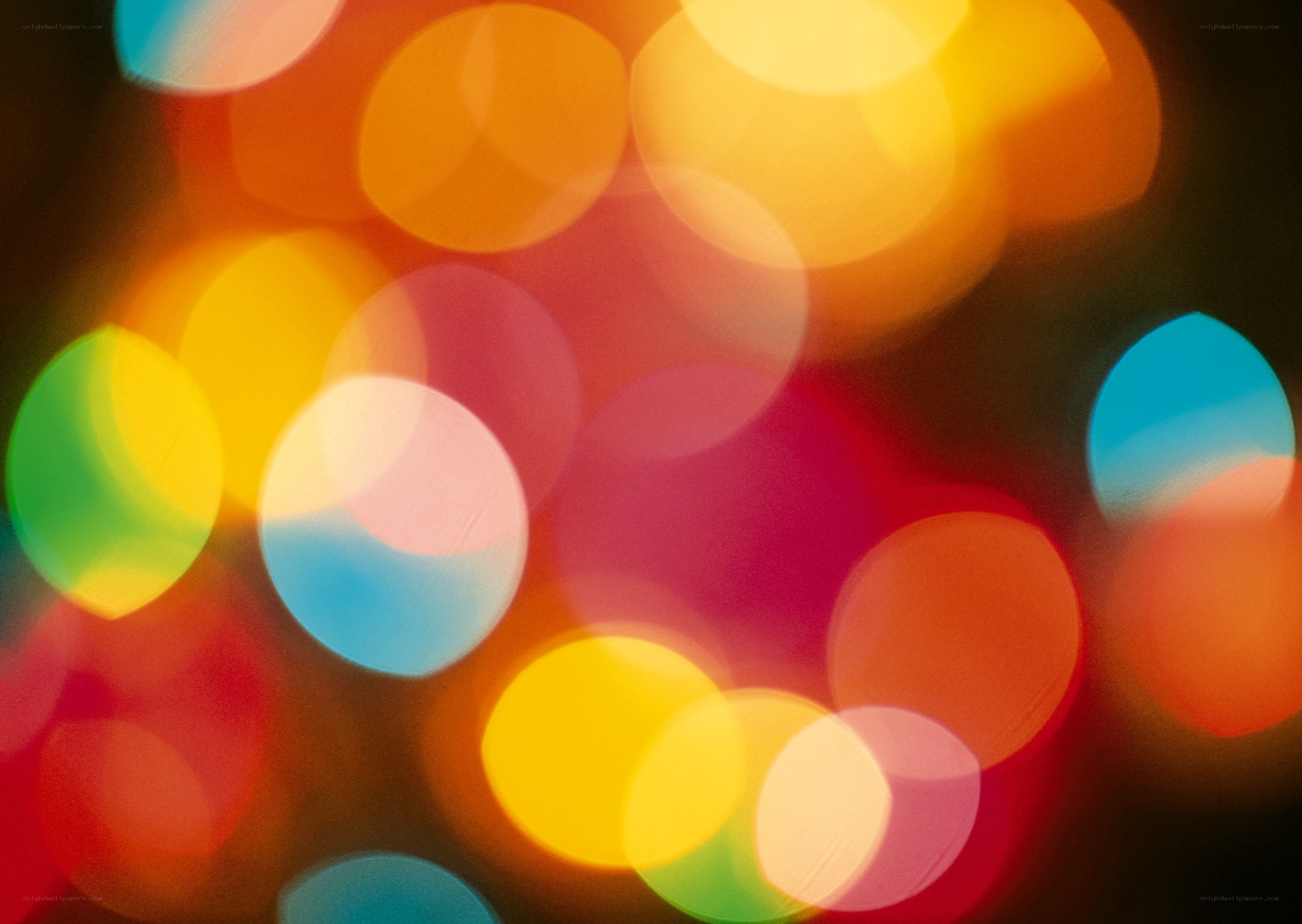 colorful bokeh lights