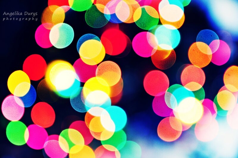colorful bokeh lights