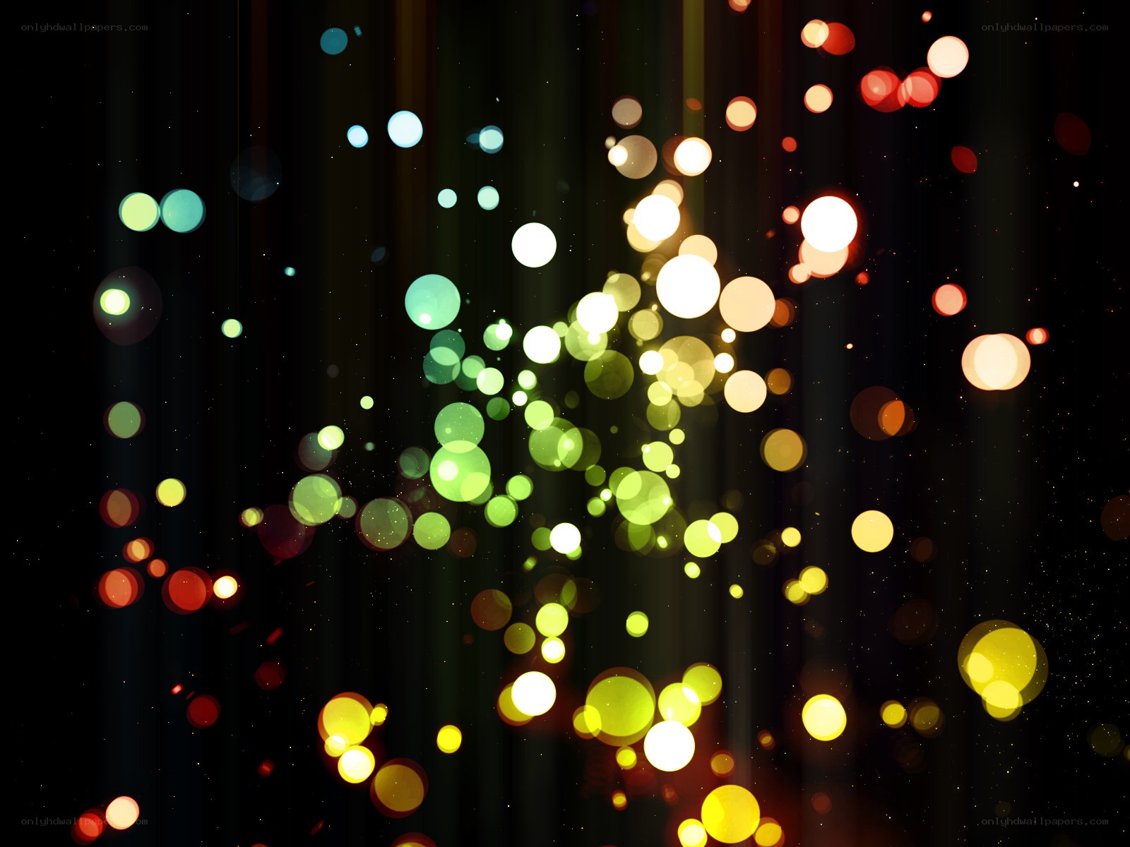 colorful bokeh lights