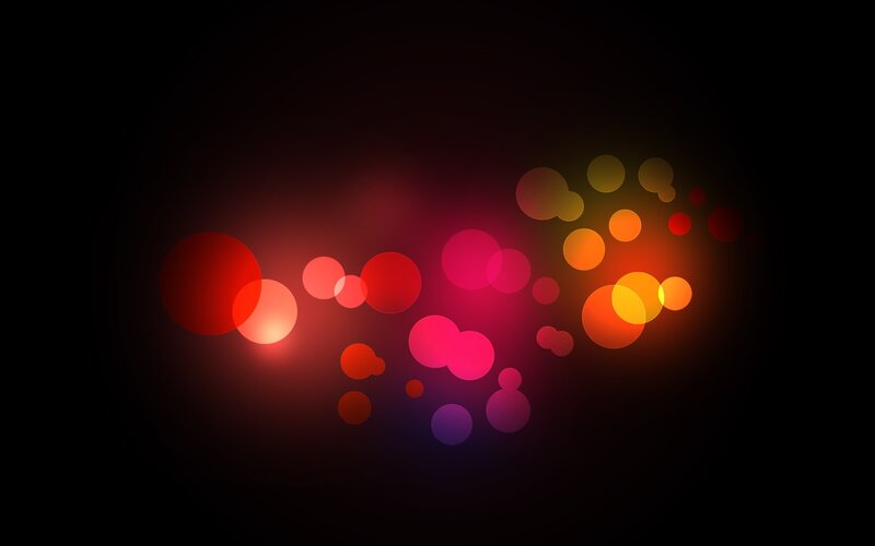 colorful bokeh lights