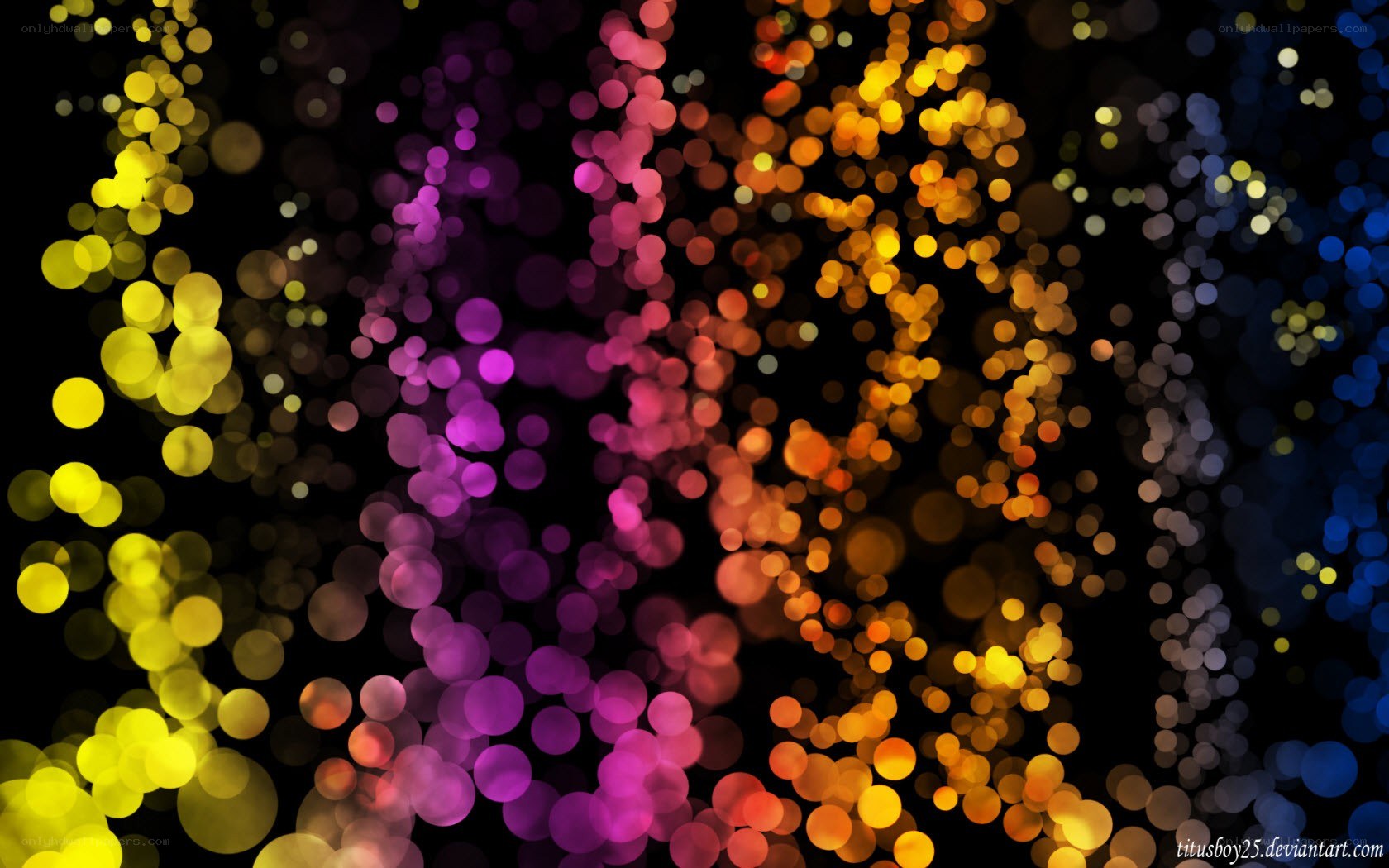 colorful bokeh lights