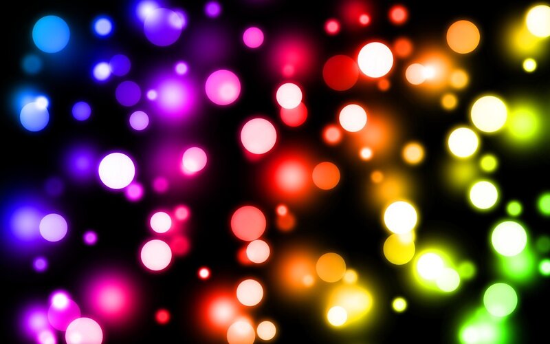 colorful bokeh lights