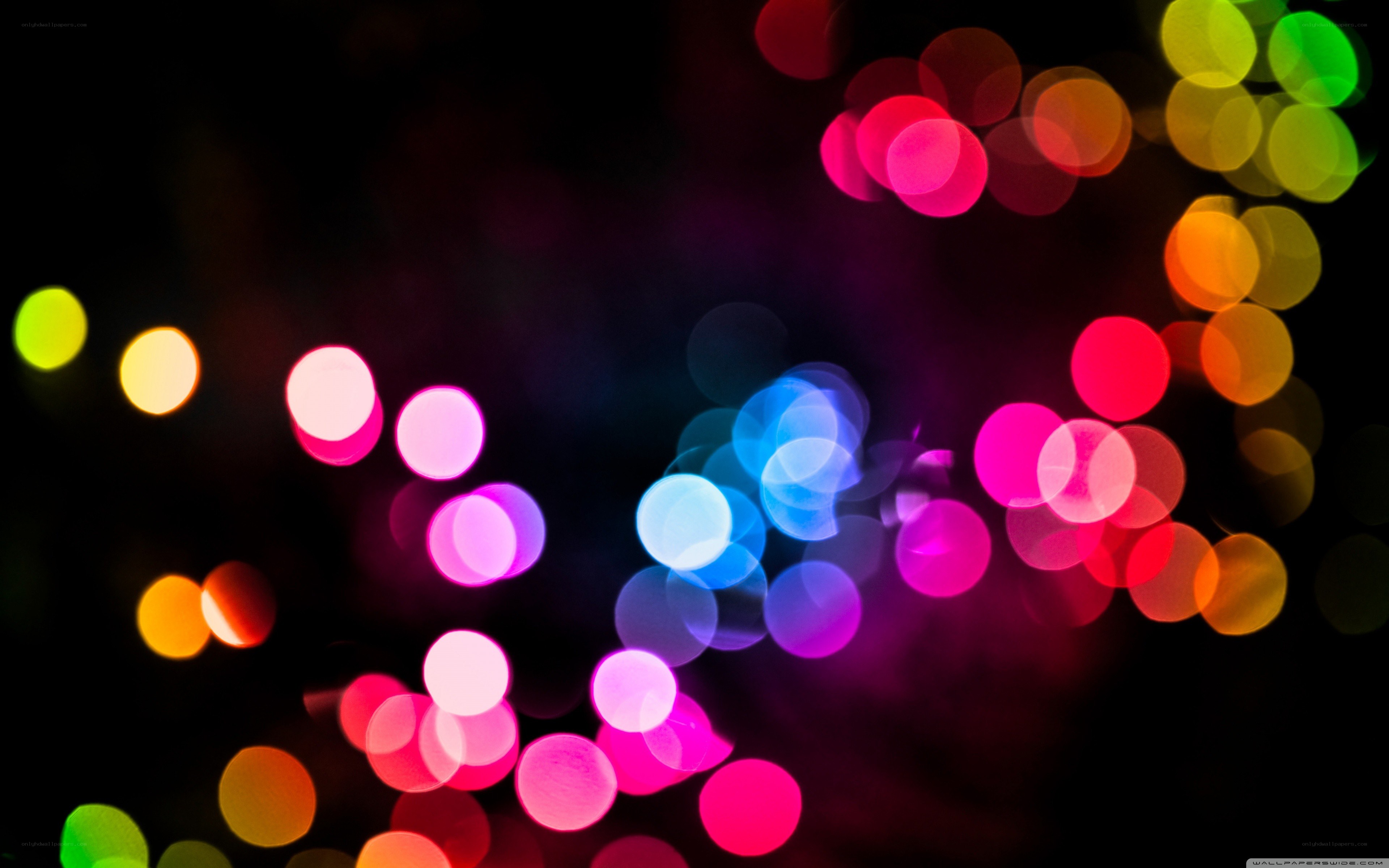colorful bokeh lights