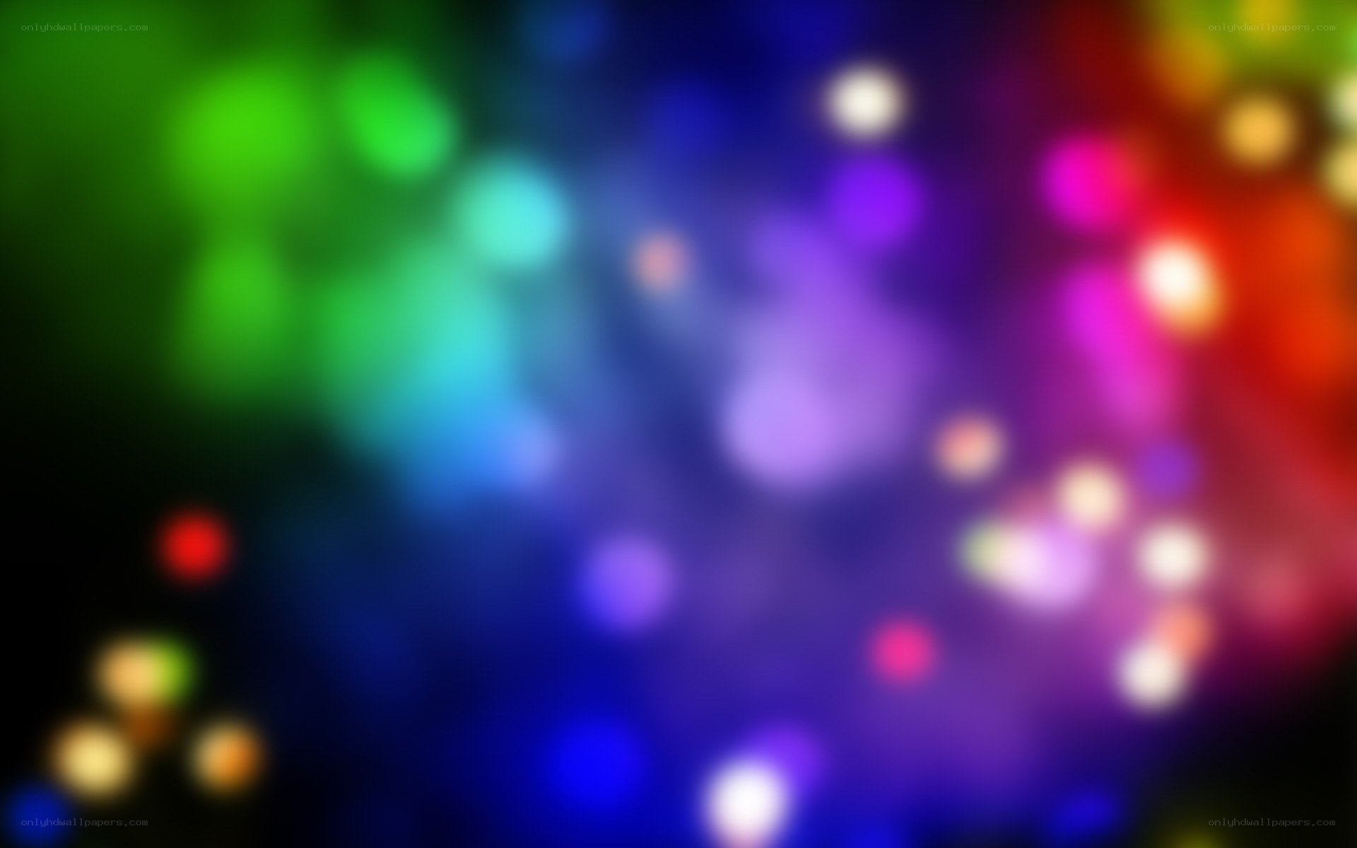 colorful bokeh lights