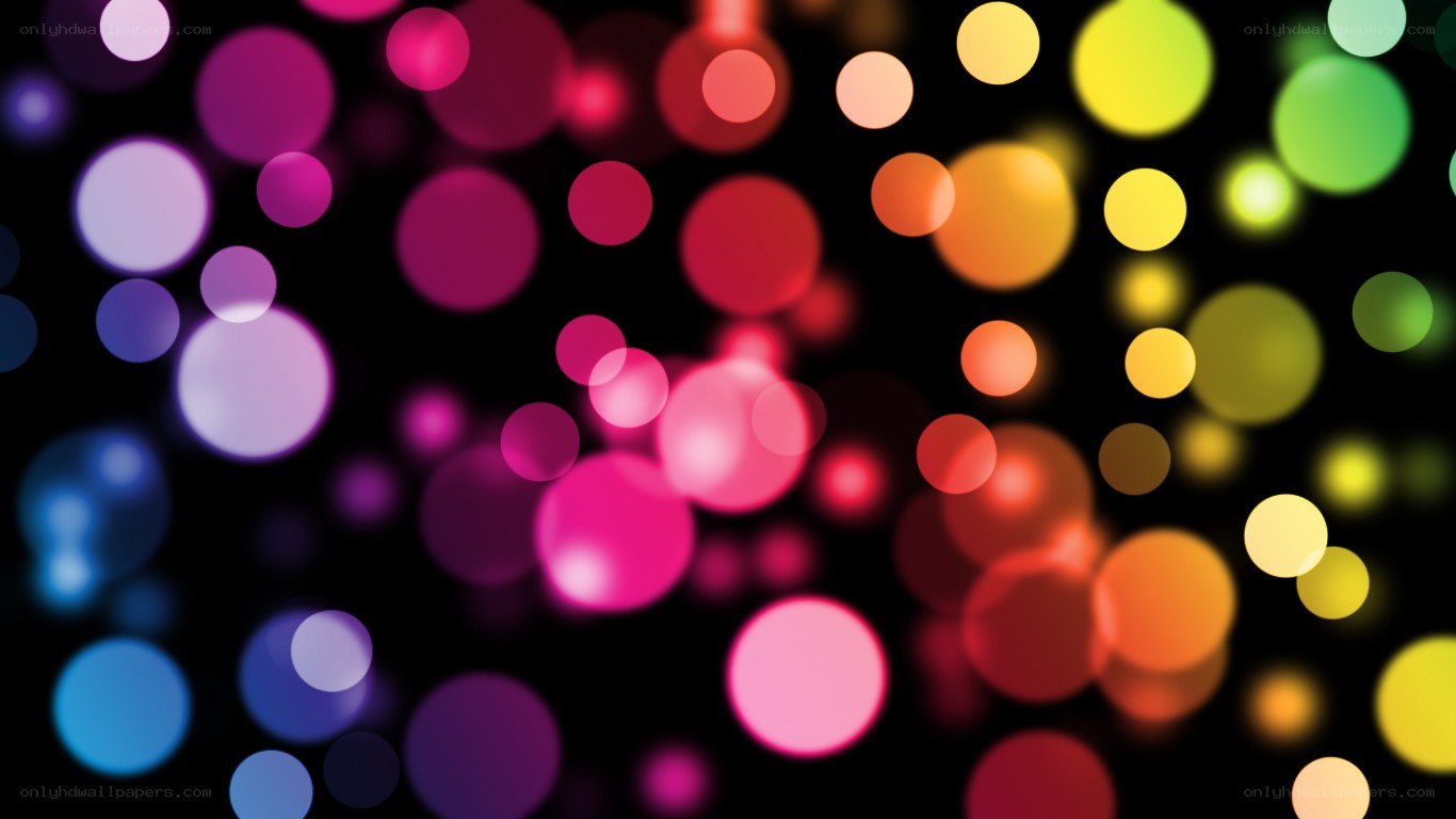 colorful bokeh lights