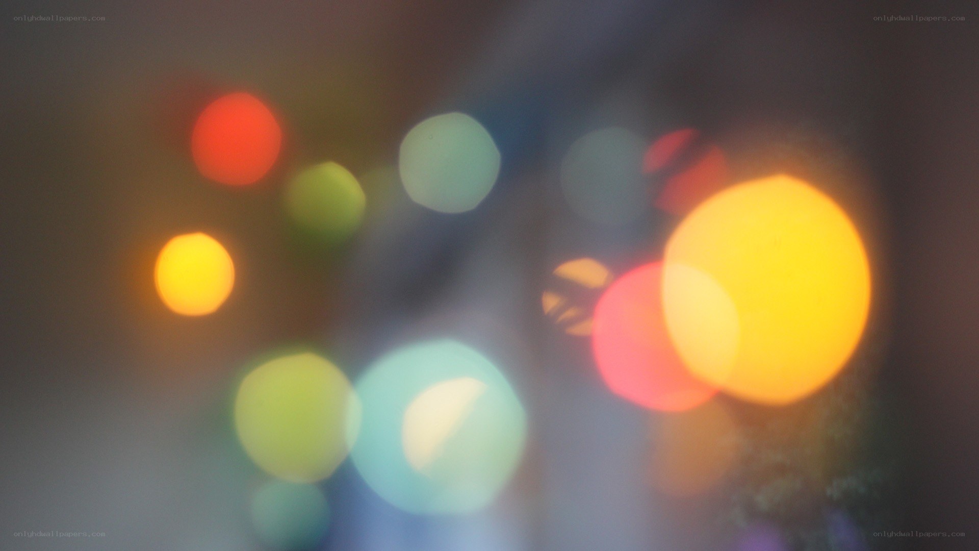 colorful bokeh lights