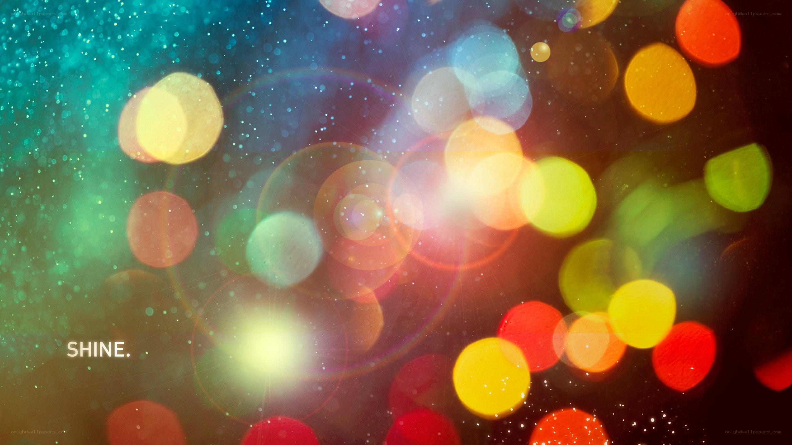 colorful bokeh lights