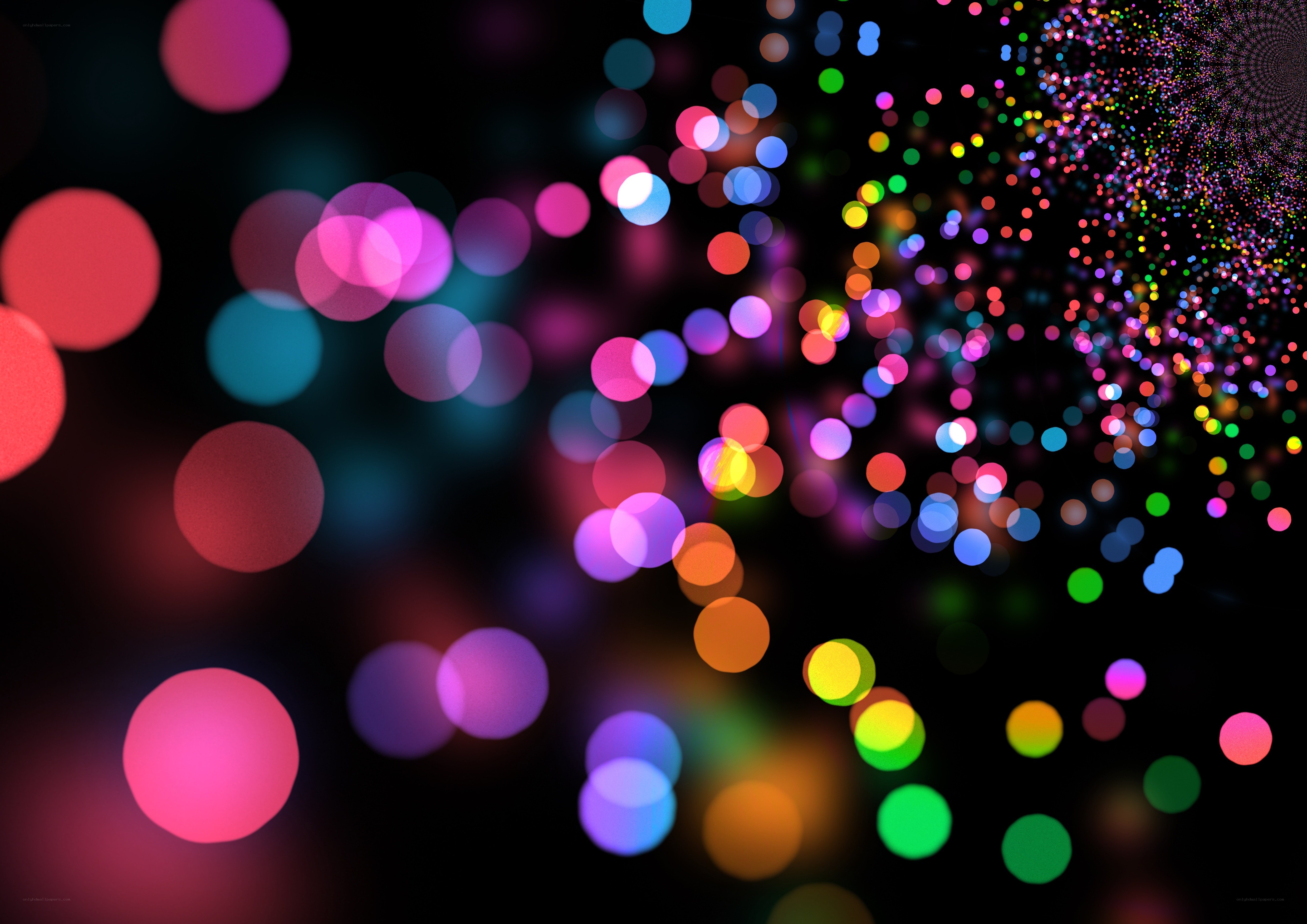 colorful bokeh lights