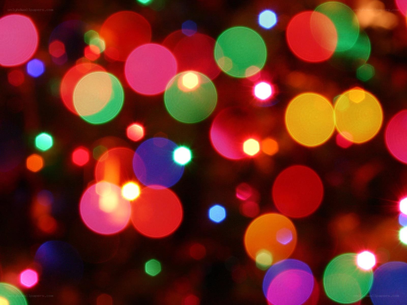 colorful bokeh lights