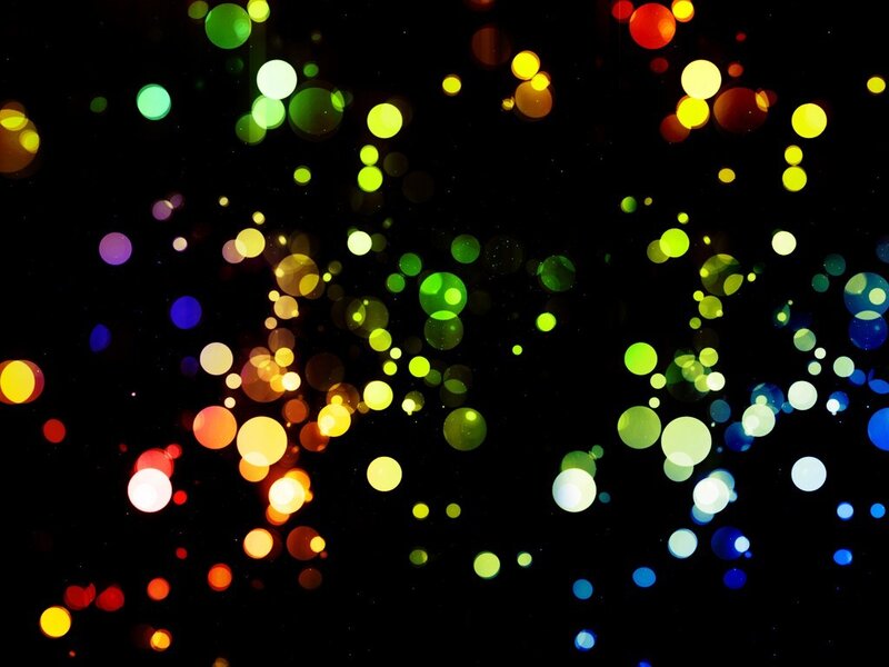 colorful bokeh lights