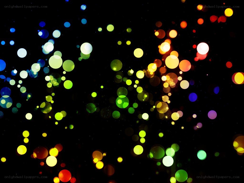 colorful bokeh lights