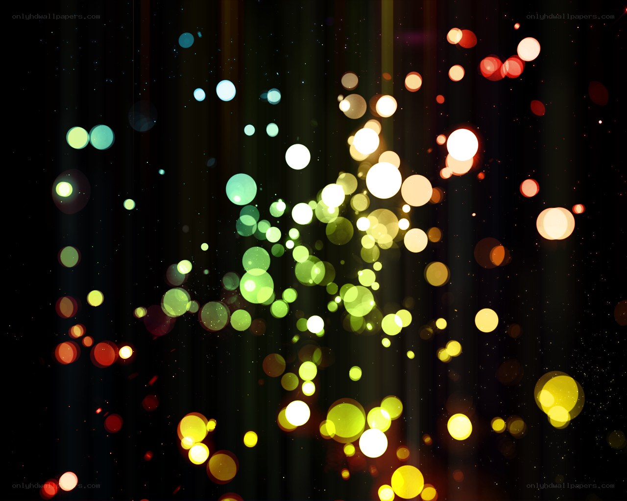 colorful bokeh lights