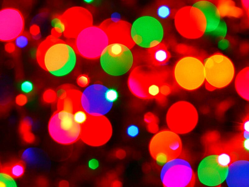 colorful bokeh lights