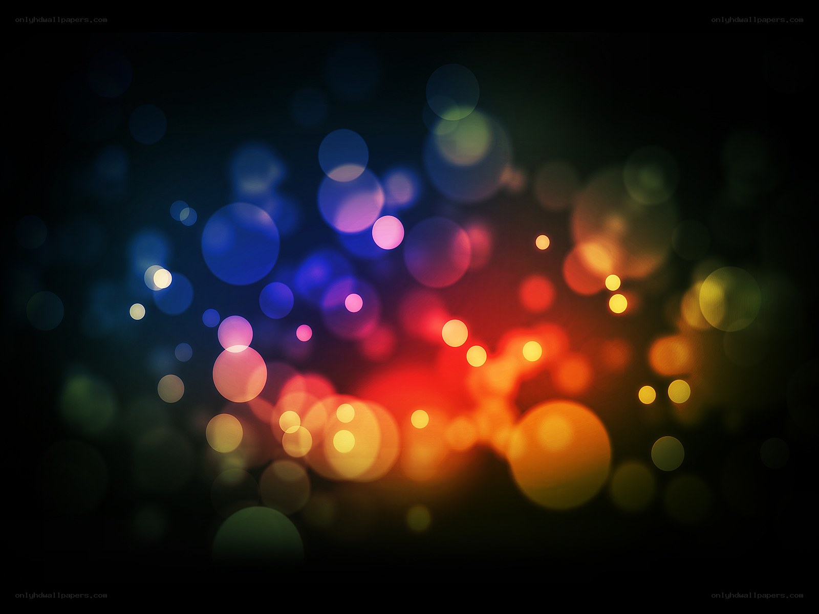 colorful bokeh lights