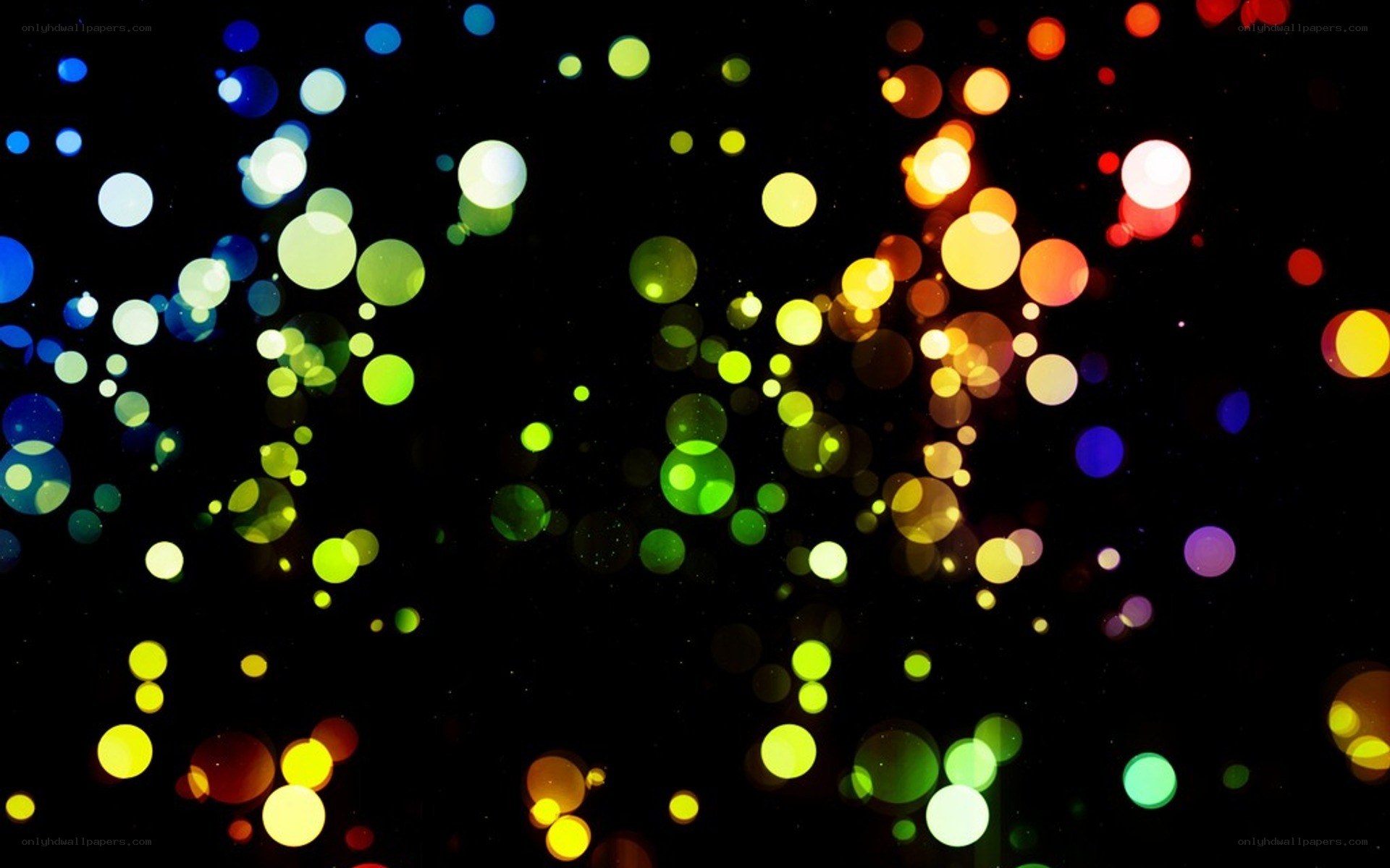 colorful bokeh lights