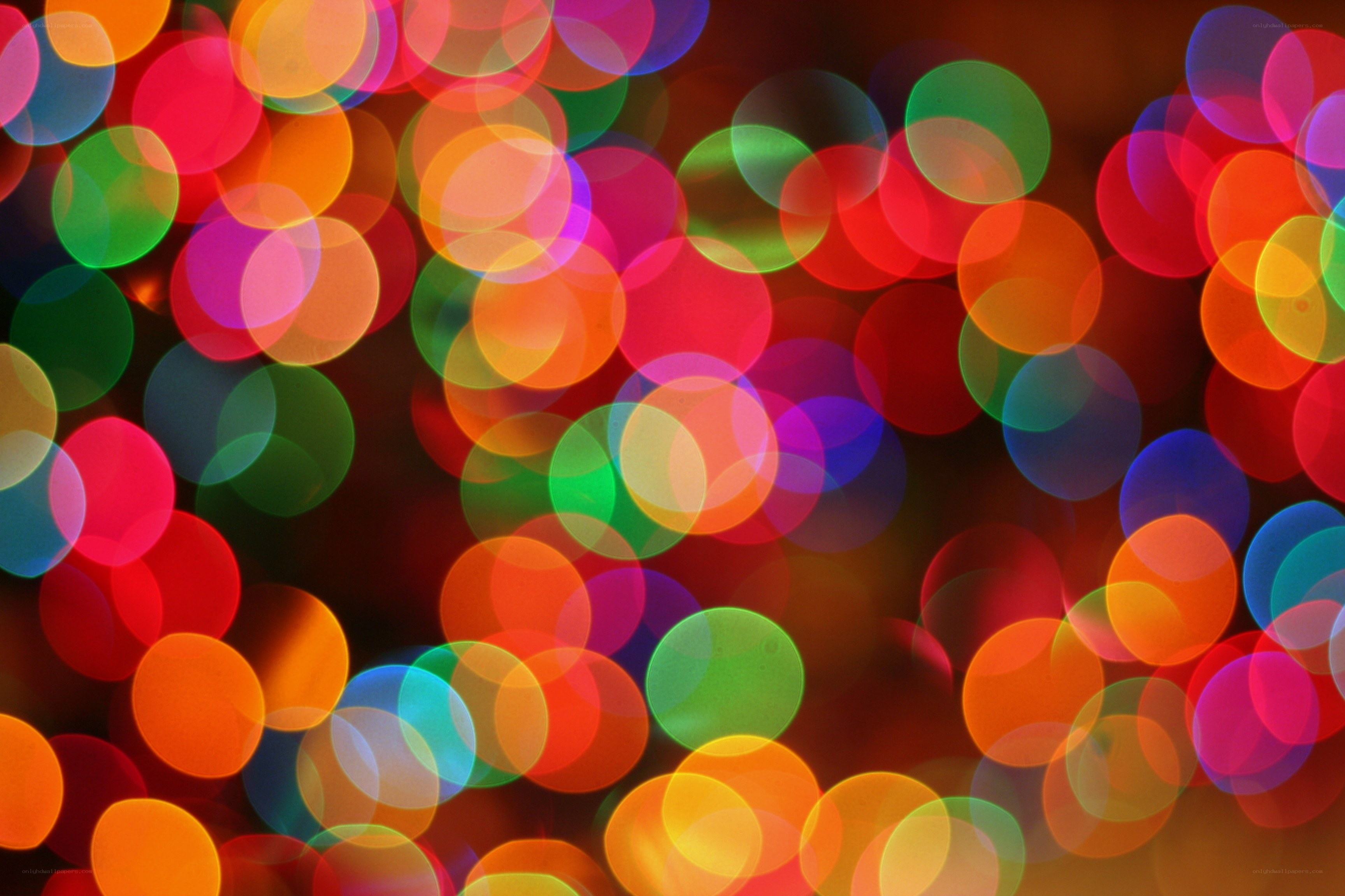 colorful bokeh lights