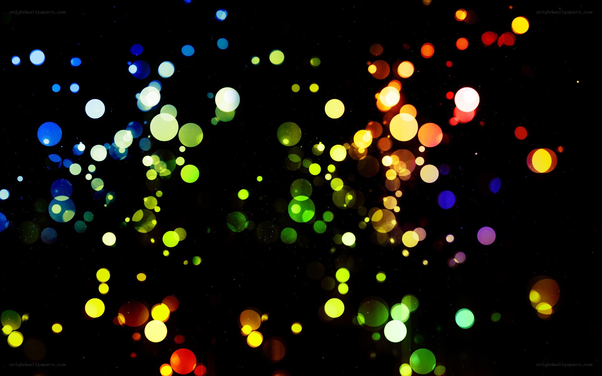 colorful bokeh lights