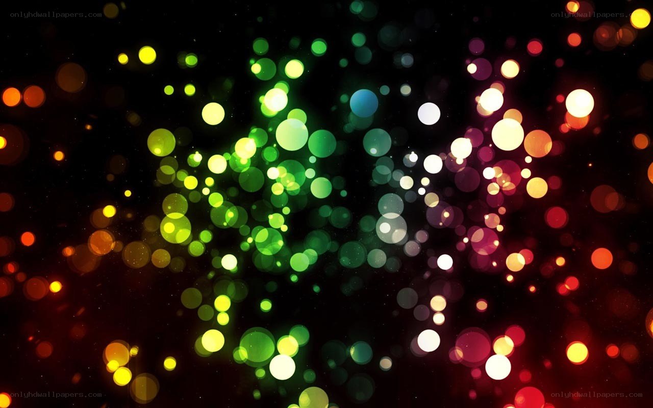 colorful bokeh lights