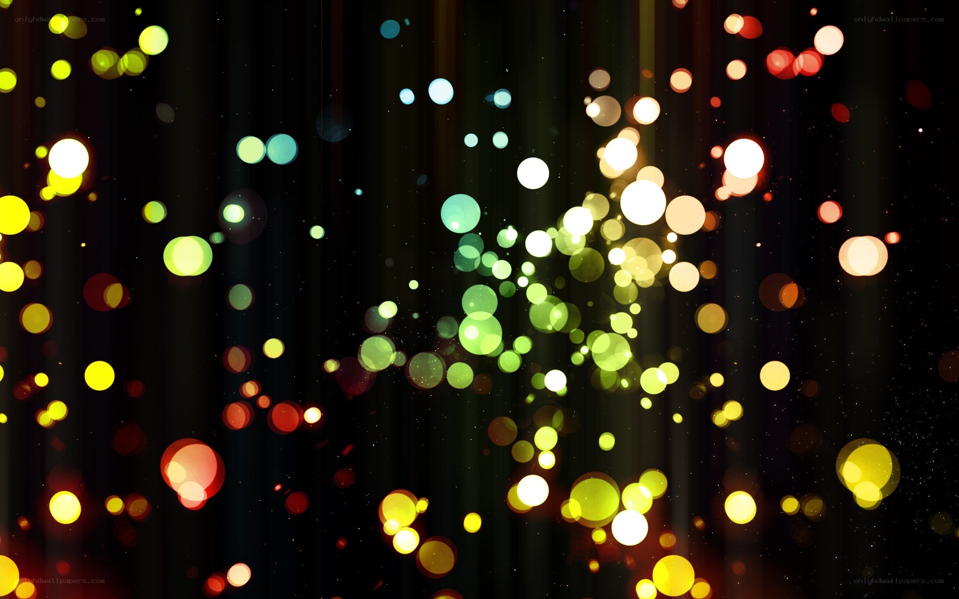 colorful bokeh lights