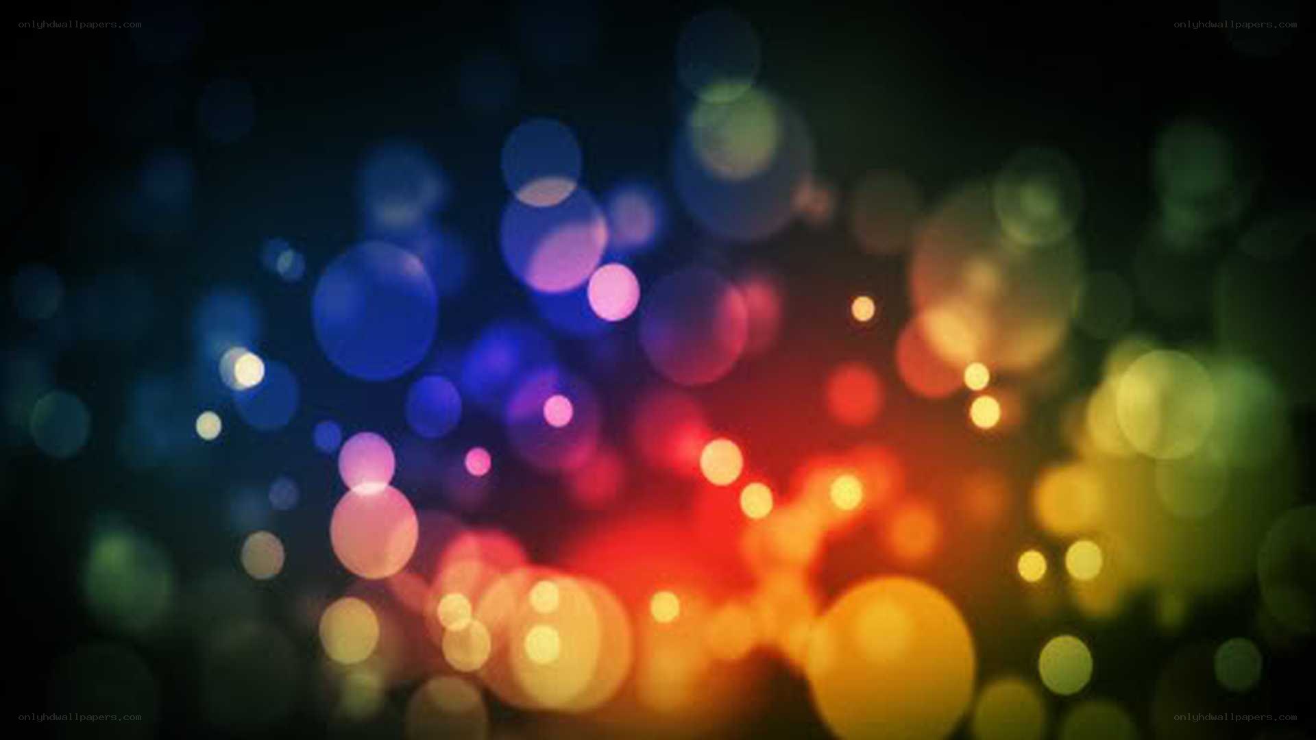 colorful bokeh lights
