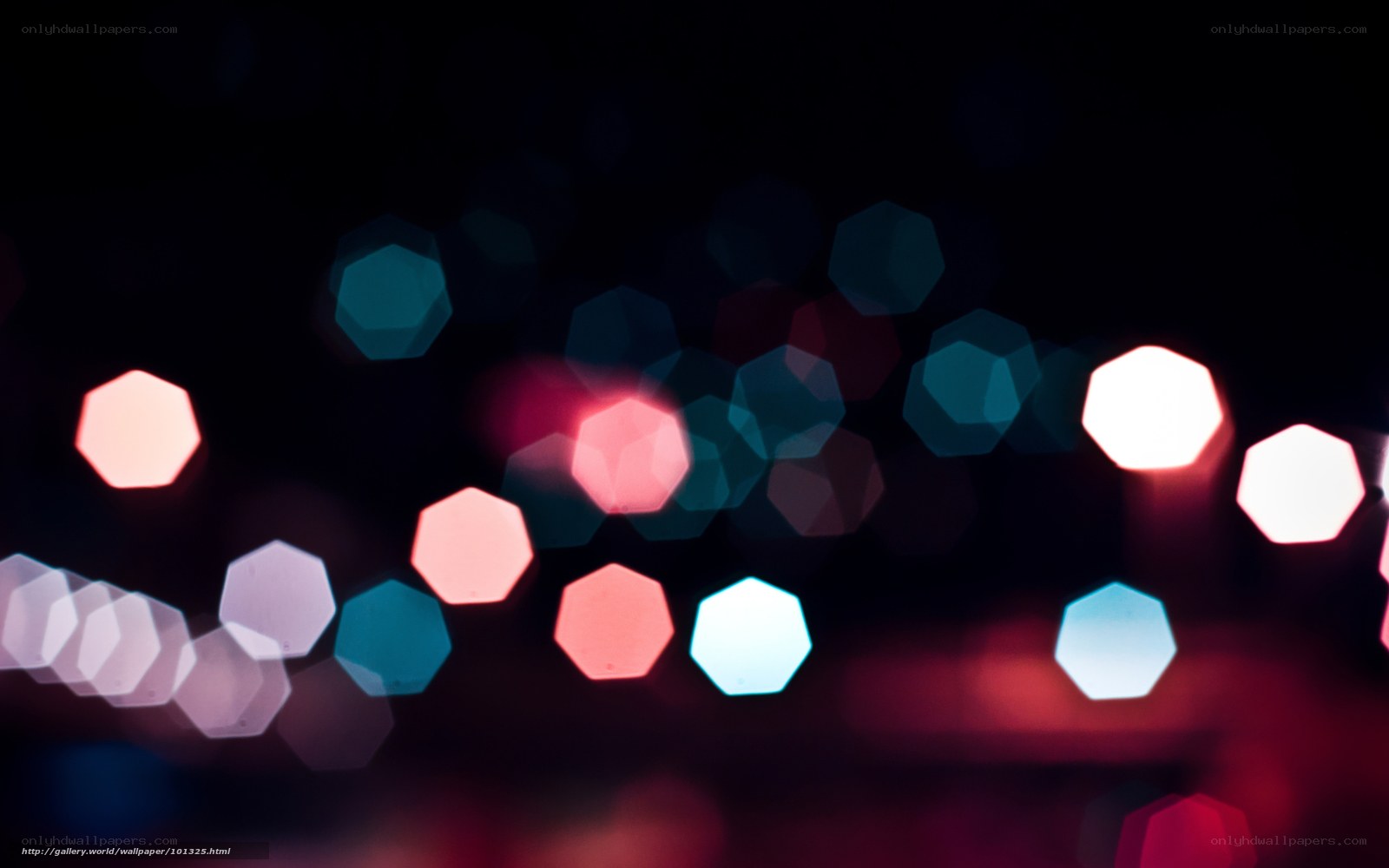 colorful bokeh lights at night