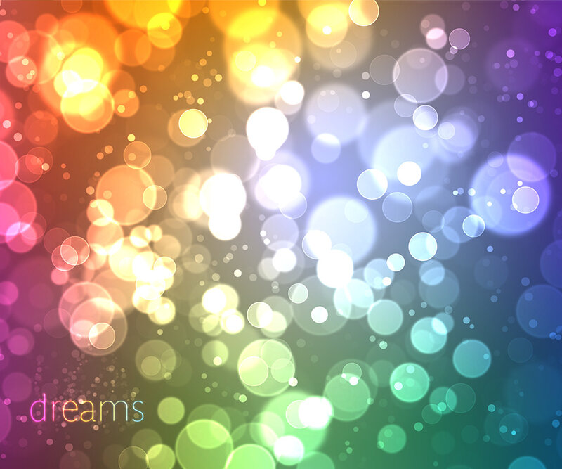 colorful bokeh lights background