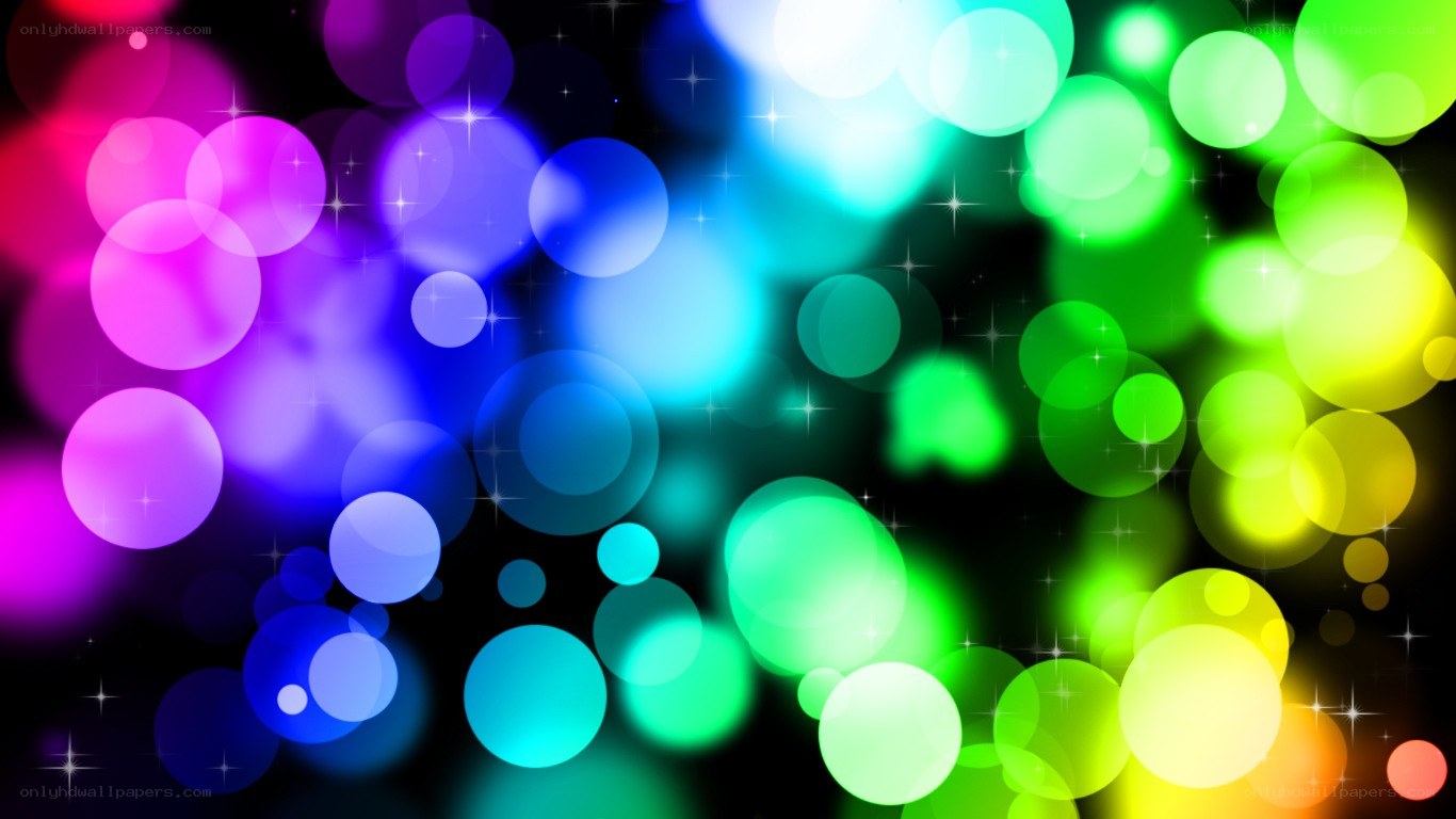 colorful bokeh lights background