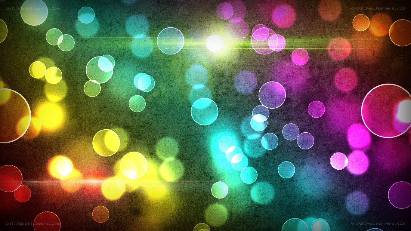 colorful bokeh lights background