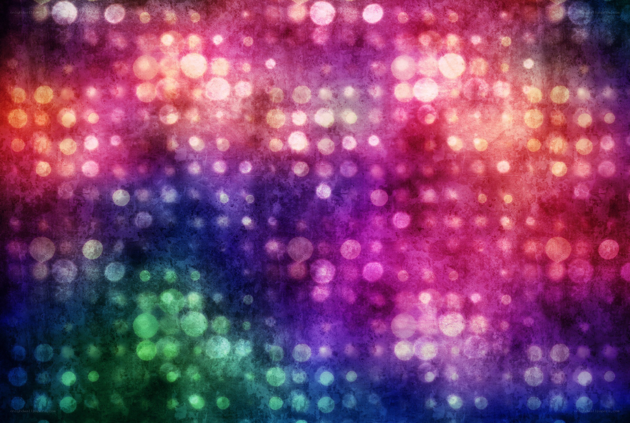 colorful bokeh lights background