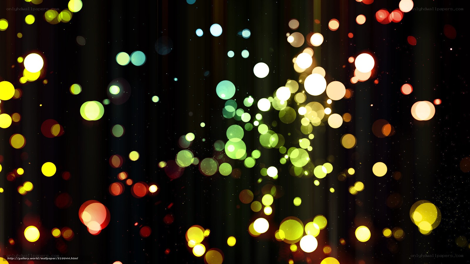Colorful bokeh lights background