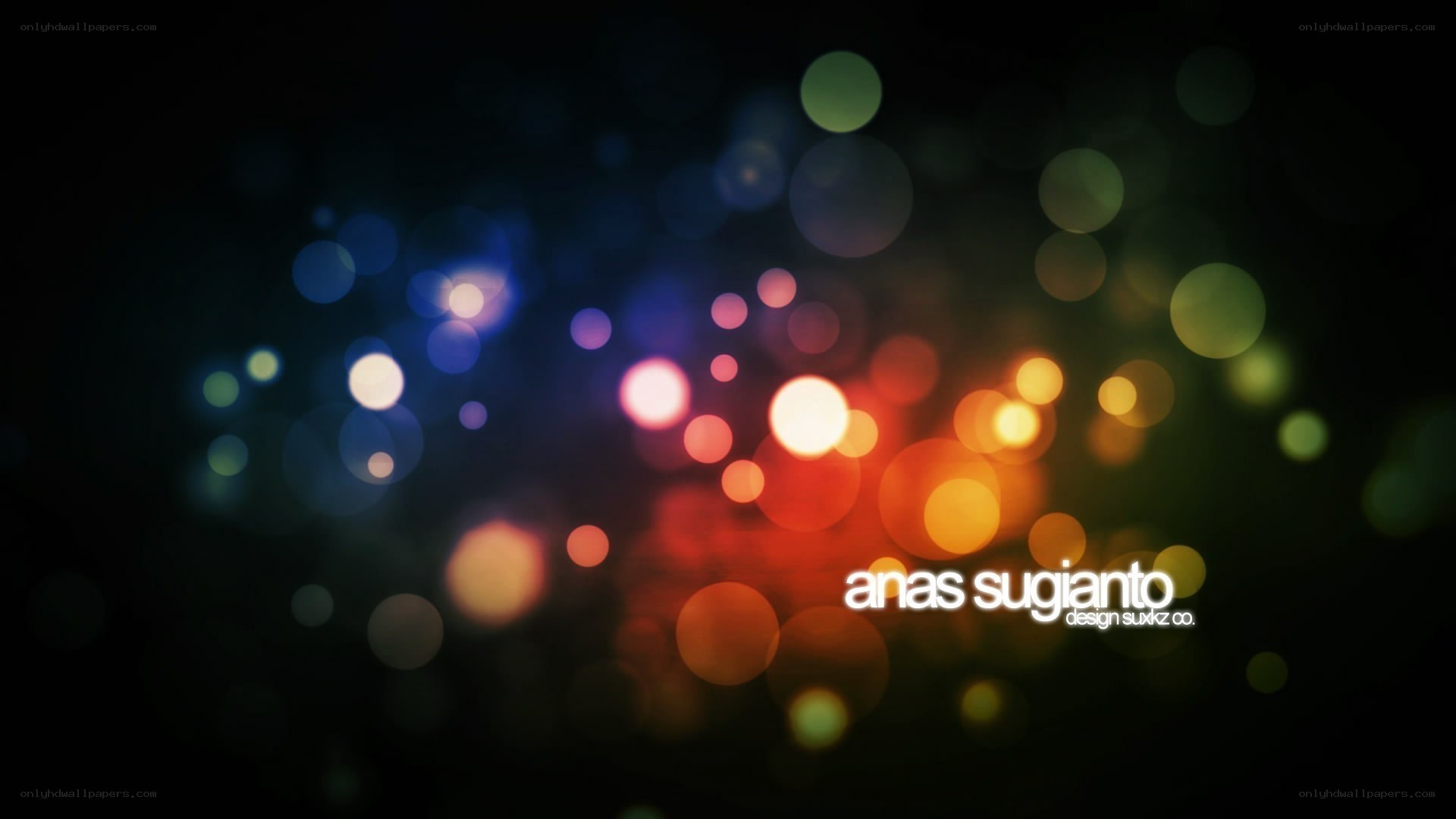 colorful bokeh lights background