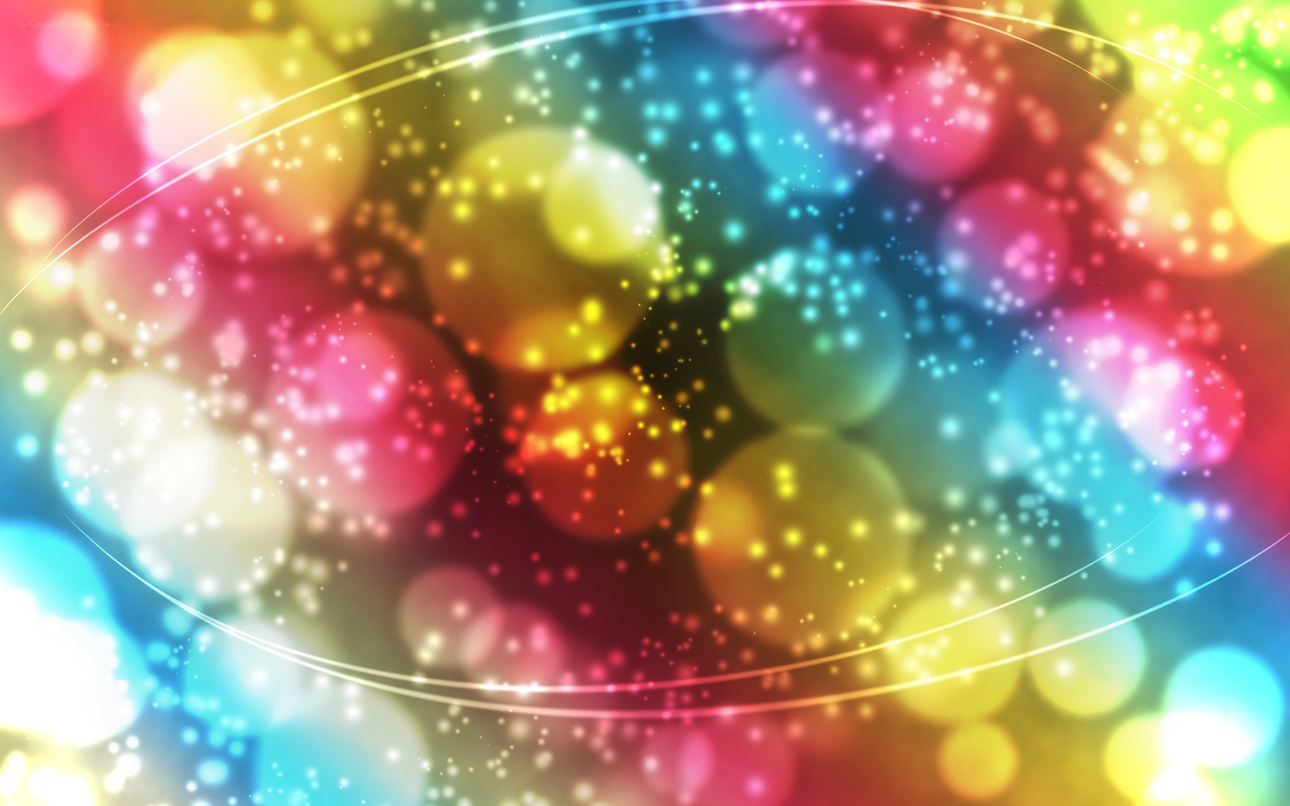 colorful bokeh lights background