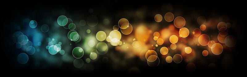 Colorful Bokeh Lights — Blue, Calm, Abstract