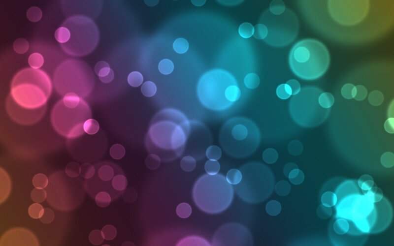 Colorful Bokeh Lights — Blue, Dreamy, Abstract