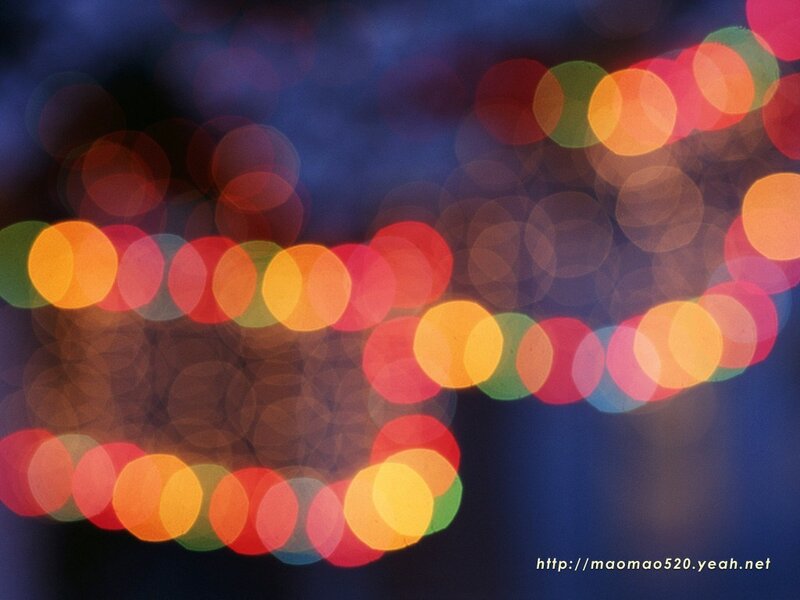 Colorful Bokeh Lights — Blue, Dreamy, Night, Photograph, Dark Background