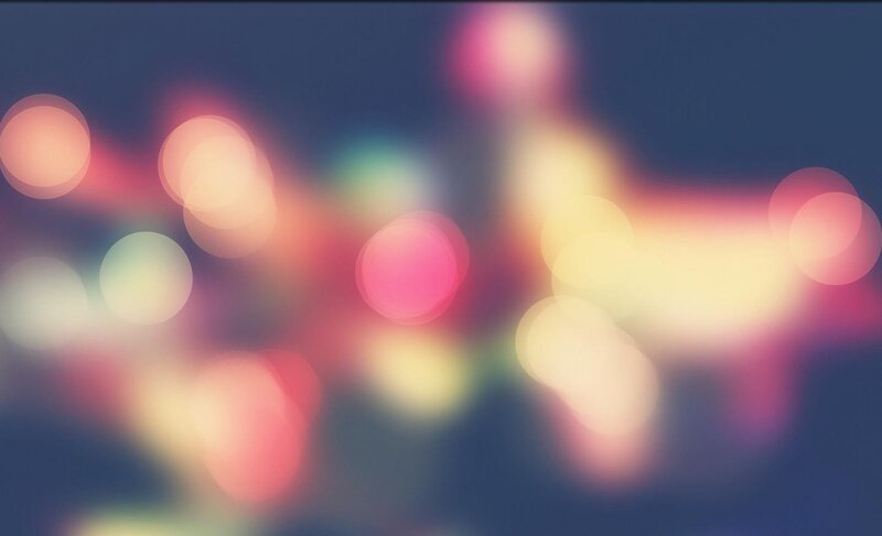 Colorful Bokeh Lights — Blue, Dreamy, Night