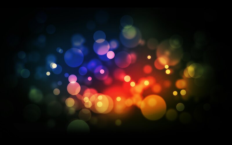 Colorful Bokeh Lights — Blue, Dreamy