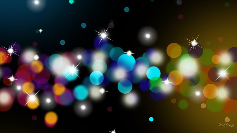 Colorful Bokeh Lights — Blue