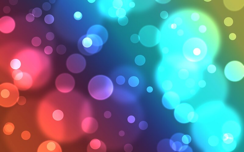 Colorful Bokeh Lights — Blue, Vibrant, Abstract, Circles, Blur