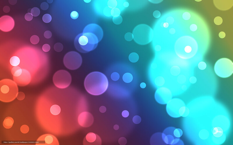 Colorful Bokeh Lights — Blue, Vibrant, Abstract, Circles, Light