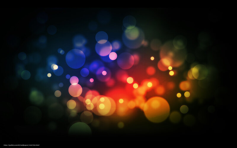 Colorful Bokeh Lights — Blue, Vibrant, Abstract, Circles