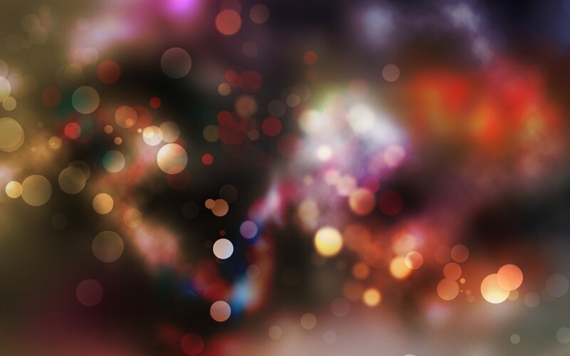 Colorful Bokeh Lights — Gold
