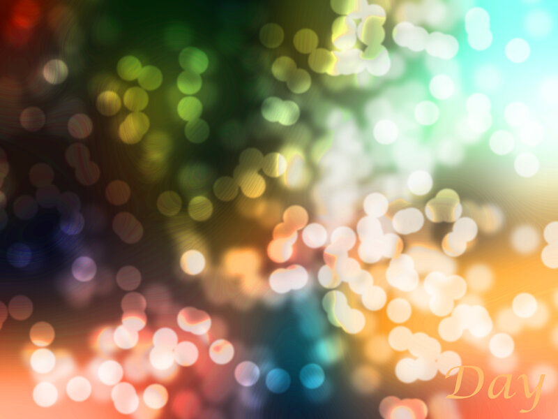 Colorful Bokeh Lights — Green, Dreamy