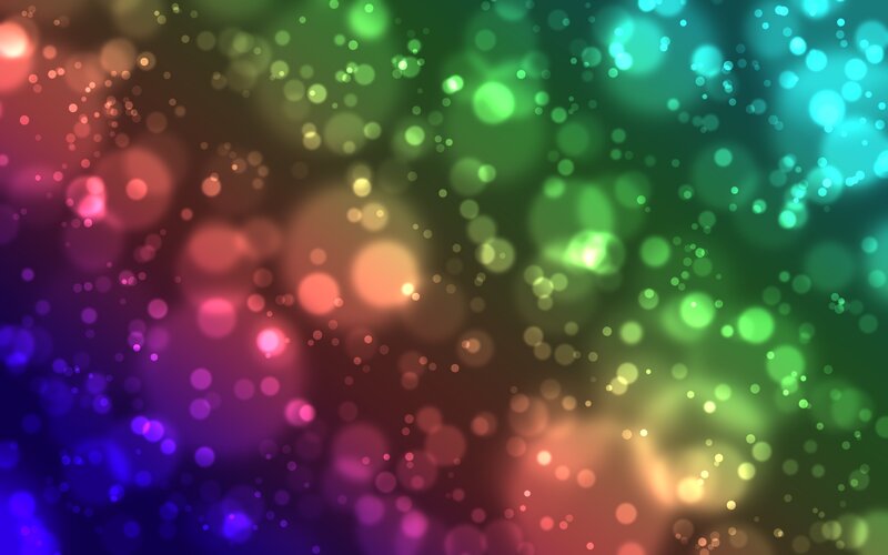 Colorful Bokeh Lights — Green