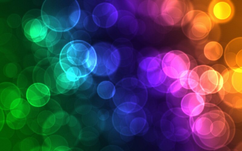 Colorful Bokeh Lights — Green, Vibrant