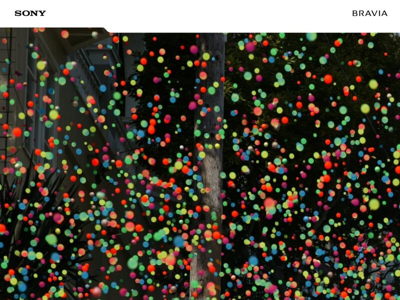 Colorful bokeh lights in urban scene